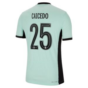 Chelsea Cup Third Vapor Match Sponsored Shirt 2023-24 With Caicedo 25 Printing