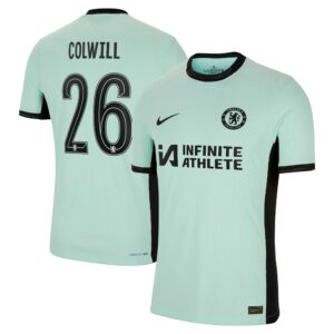 Chelsea Cup Third Vapor Match Sponsored Shirt 2023-24 With Colwill 26 Printing