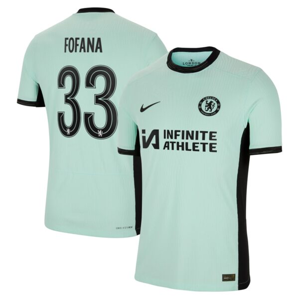 Chelsea Cup Third Vapor Match Sponsored Shirt 2023-24 With Fofana 33 Printing