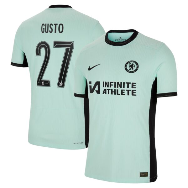 Chelsea Cup Third Vapor Match Sponsored Shirt 2023-24 With Gusto 27 Printing