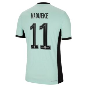 Chelsea Cup Third Vapor Match Sponsored Shirt 2023-24 With Madueke 11 Printing