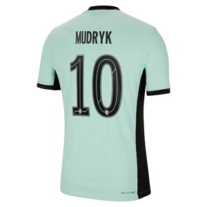 Chelsea Cup Third Vapor Match Sponsored Shirt 2023-24 With Mudryk 10 Printing