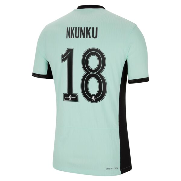 Chelsea Cup Third Vapor Match Sponsored Shirt 2023-24 With Nkunku 18 Printing