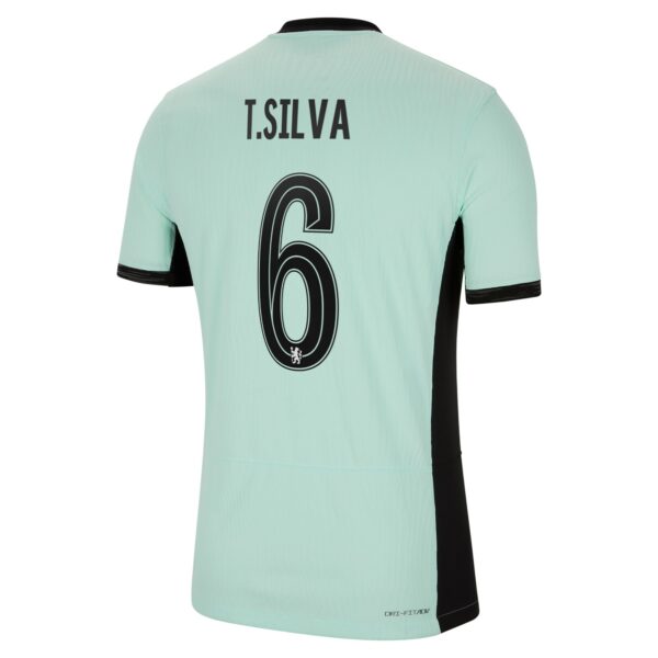 Chelsea Cup Third Vapor Match Sponsored Shirt 2023-24 With Silva 6 Printing