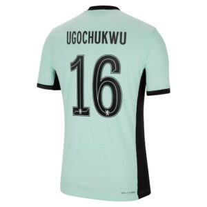 Chelsea Cup Third Vapor Match Sponsored Shirt 2023-24 With Ugochukwu 16 Printing