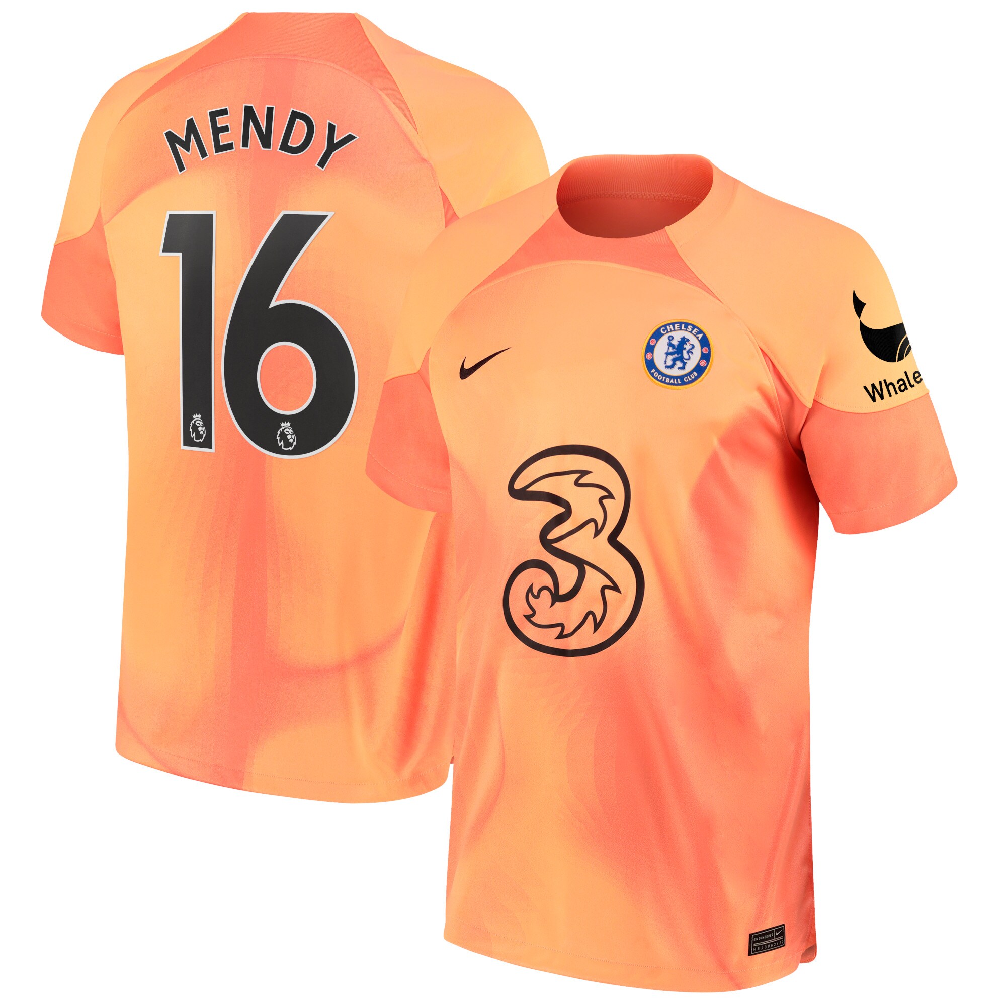 Chelsea Goalkeeper Shirt 2022-2023 with Mendy 16 printing