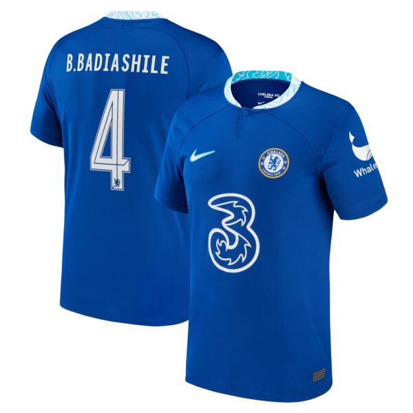 Chelsea Home Cup Stadium Shirt 2022-23 with B.Badiashile 4 printing