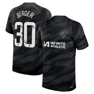 Chelsea Home Goalkeeper Stadium Sponsored Shirt 2023-24 With Berger 30 Wsl Printing