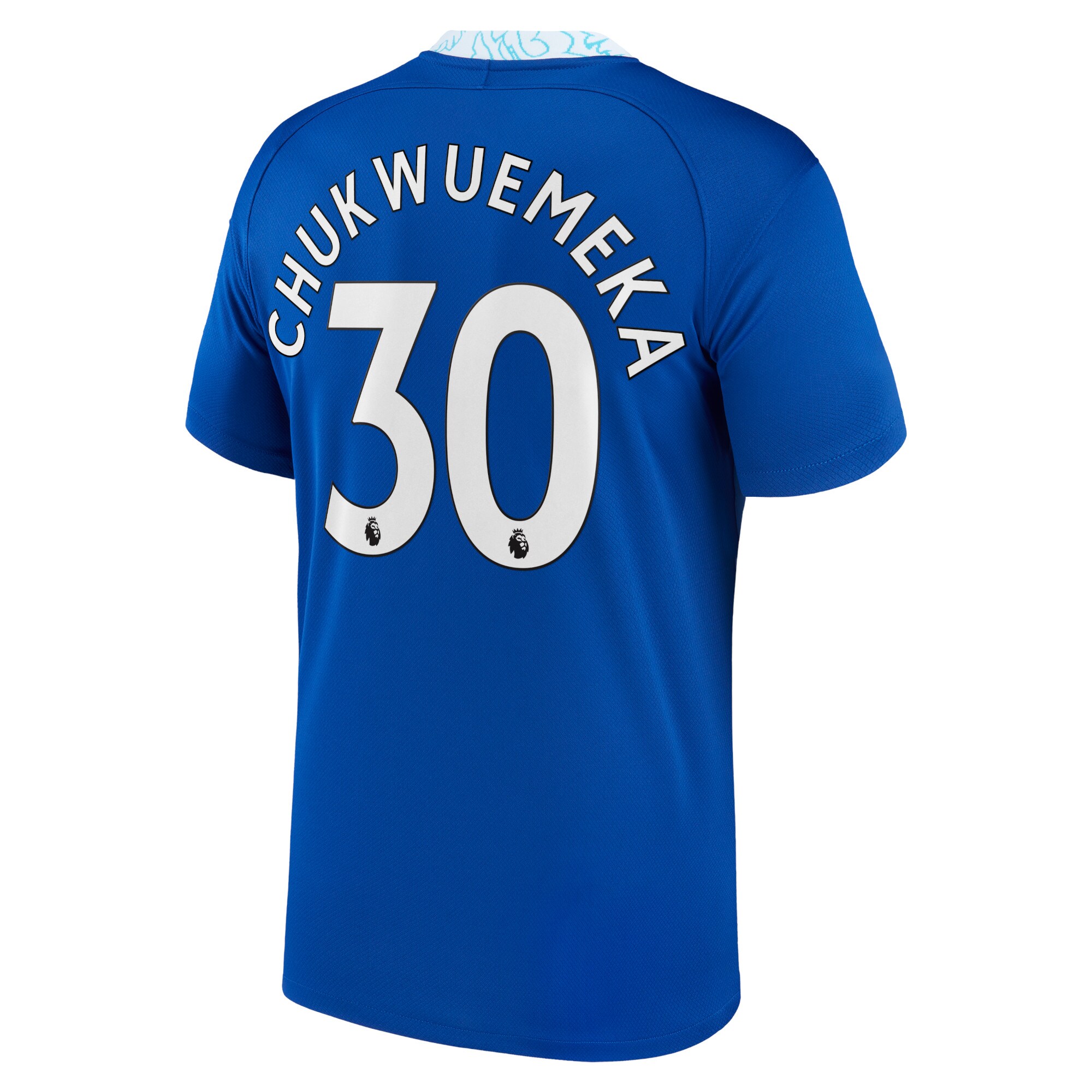 Chelsea Home Stadium Shirt 2022-23 with Chukwuemeka 30 printing