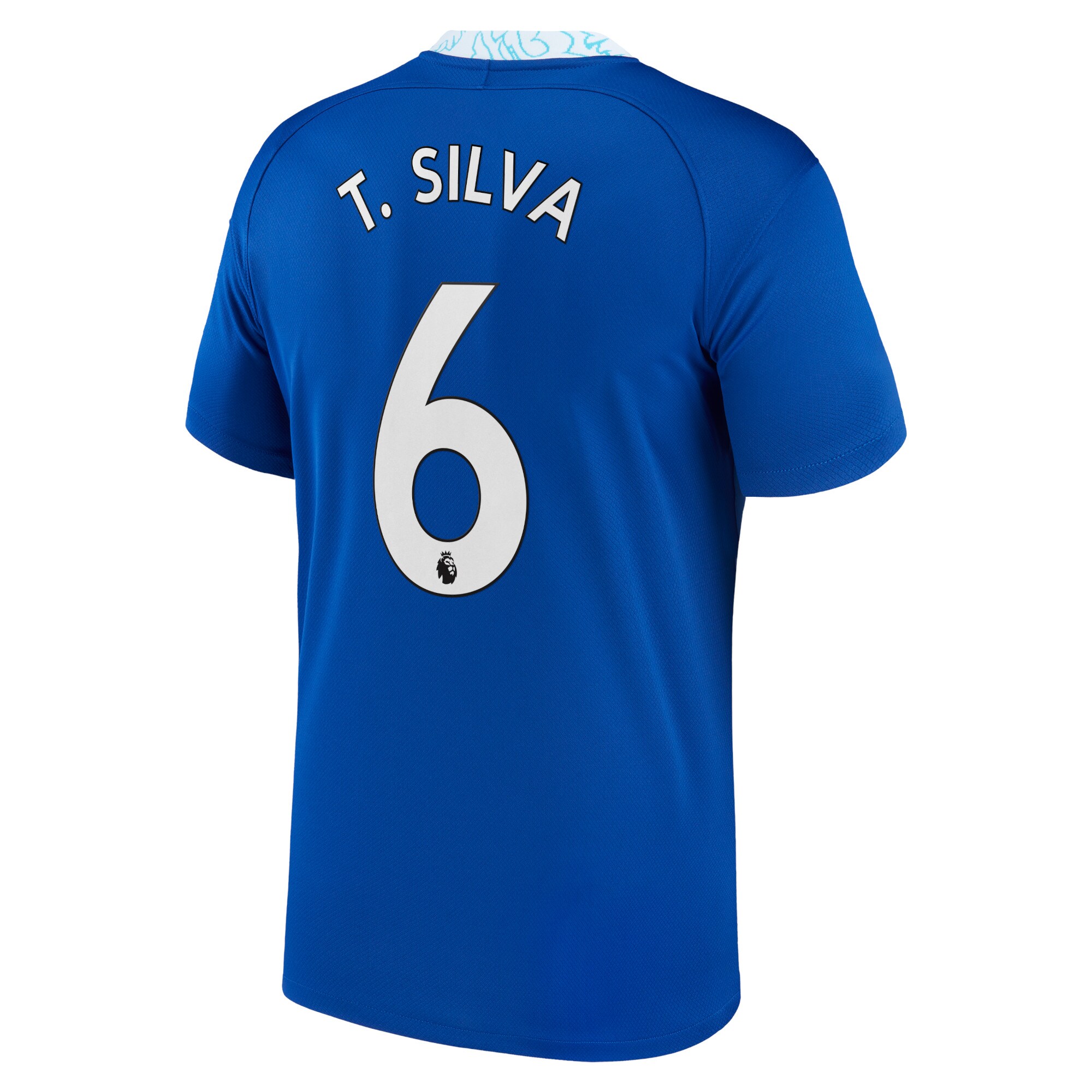 Chelsea Home Stadium Shirt 2022-2023 with T. Silva 6 printing