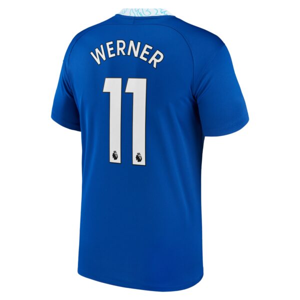 Chelsea Home Stadium Shirt 2022-2023 with Werner 11 printing