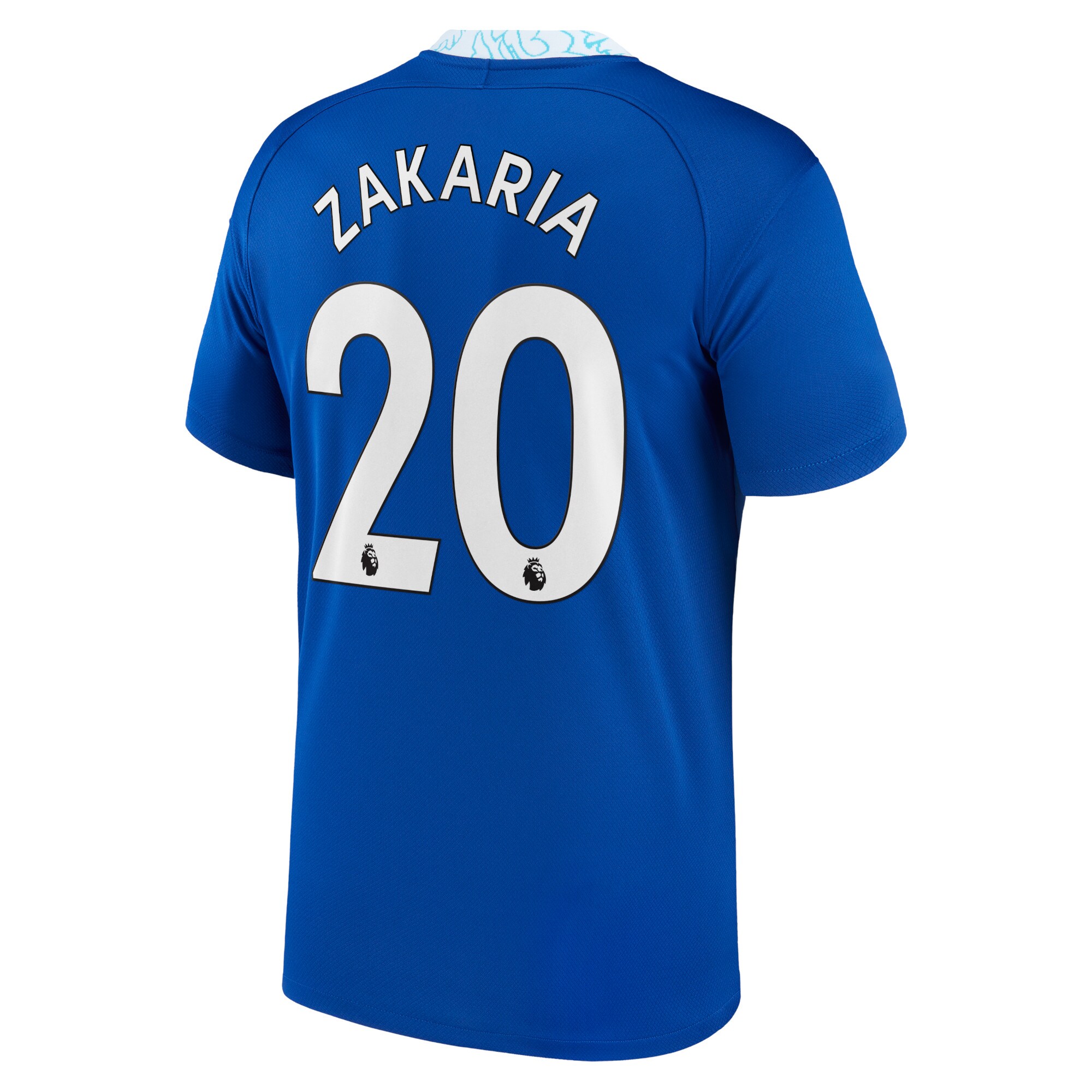 Chelsea Home Stadium Shirt 2022-23 with Zakaria 20 printing