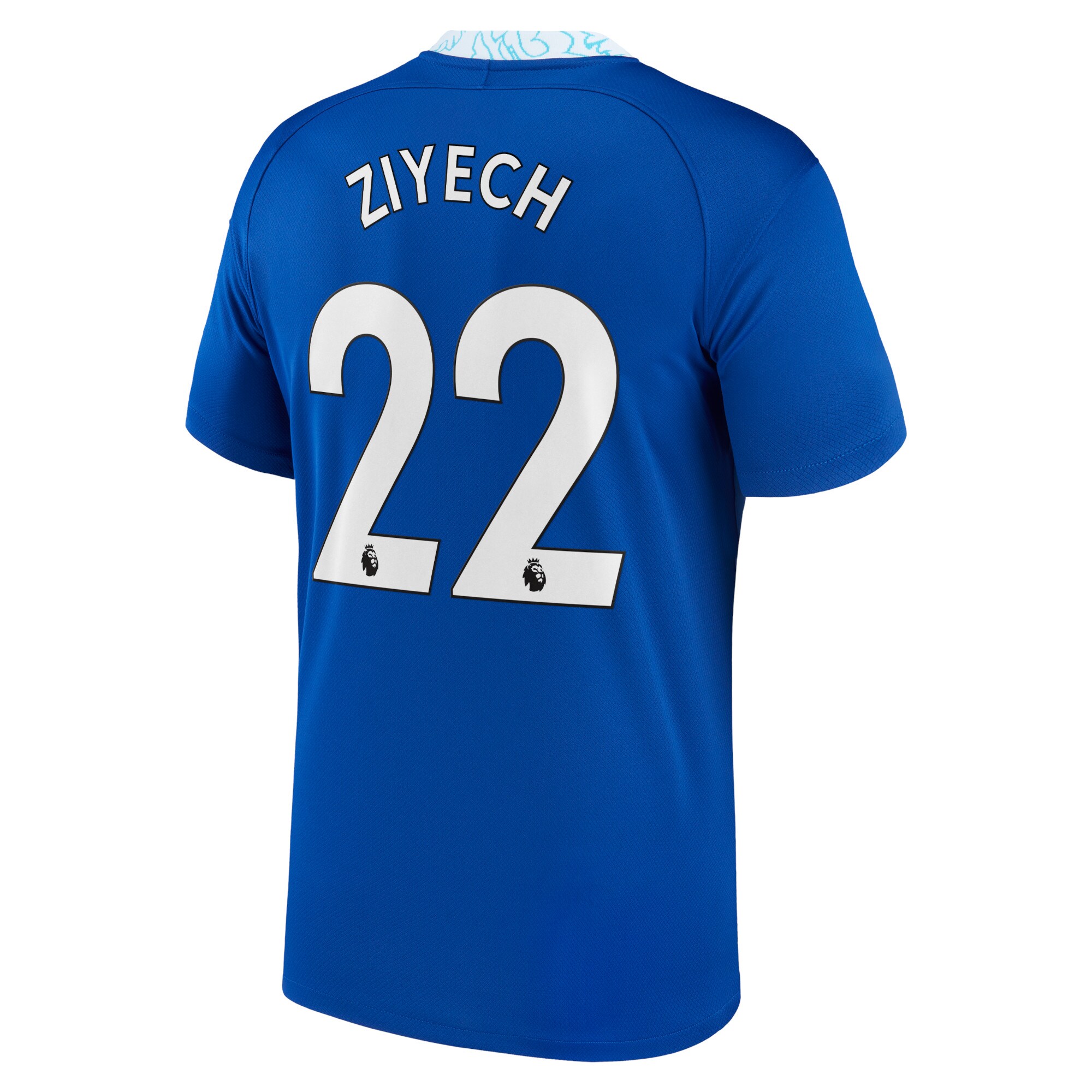Chelsea Home Stadium Shirt 2022-23 with Ziyech 22 printing