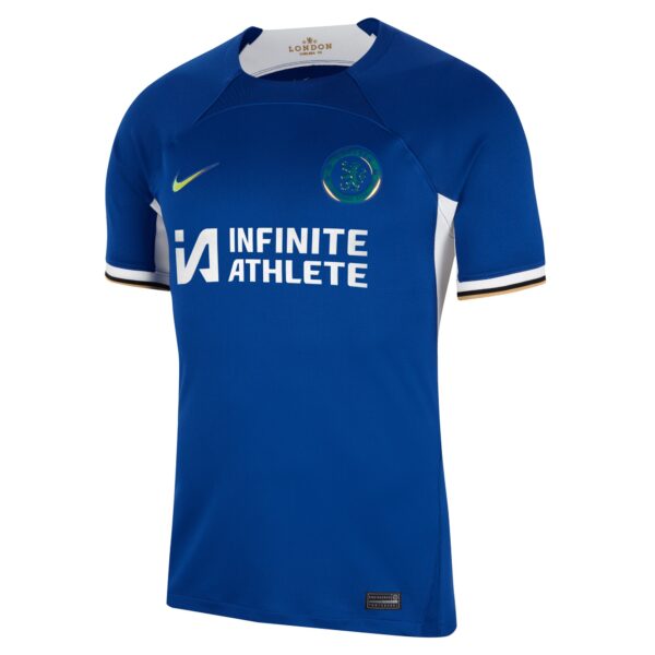 Chelsea Home Stadium Sponsored Shirt 2023-24 With Badiashile 5 Printing