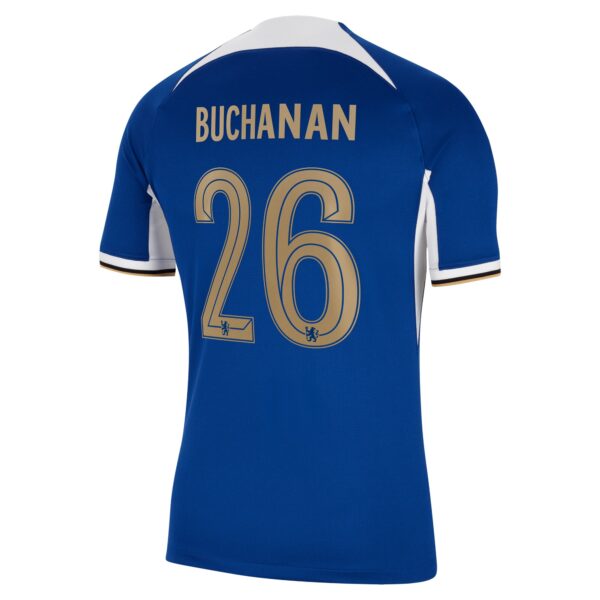 Chelsea Home Stadium Sponsored Shirt 2023-24 With Buchanan 26 Printing