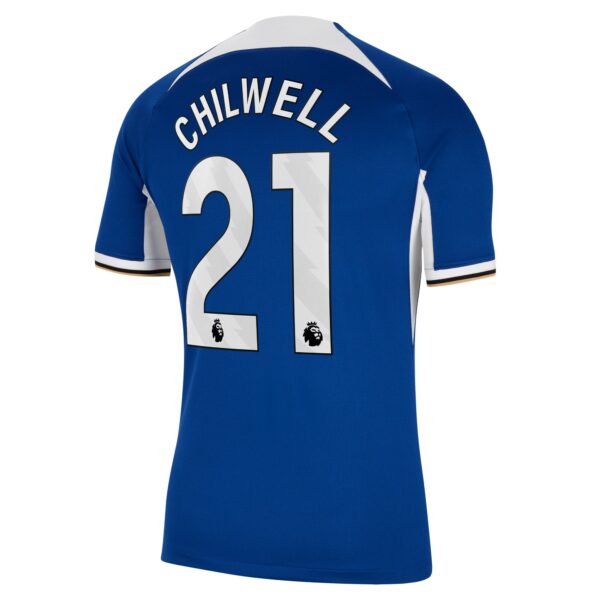 Chelsea Home Stadium Sponsored Shirt 2023-24 With Chilwell 21 Printing