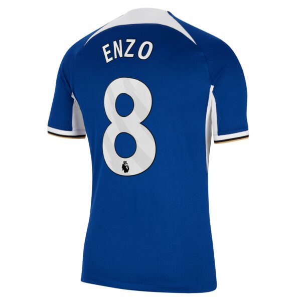 Chelsea Home Stadium Sponsored Shirt 2023-24 With Enzo 8 Printing