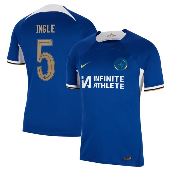 Chelsea Home Stadium Sponsored Shirt 2023-24 With Ingle 5 Printing