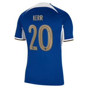 Chelsea Home Stadium Sponsored Shirt 2023-24 With Kerr 20 Printing