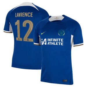Chelsea Home Stadium Sponsored Shirt 2023-24 With Lawrence 12 Printing