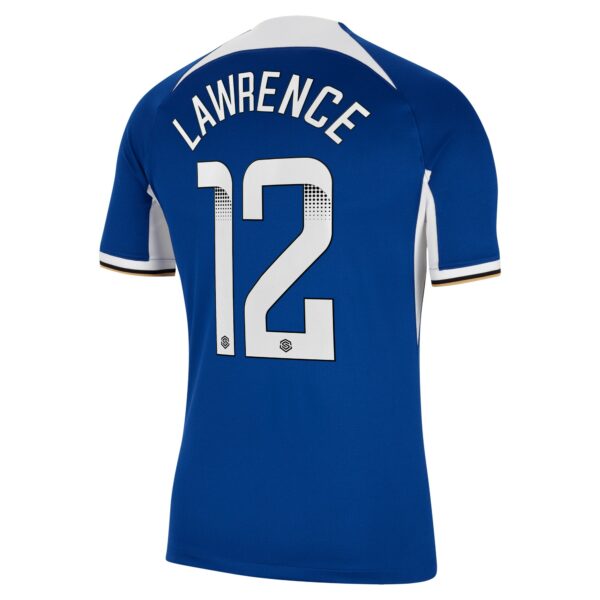 Chelsea Home Stadium Sponsored Shirt 2023-24 With Lawrence 12 Wsl Printing