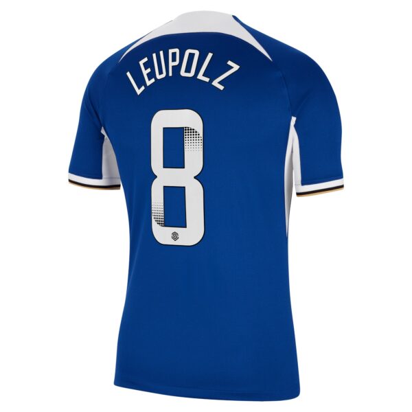 Chelsea Home Stadium Sponsored Shirt 2023-24 With Leupolz 8 Wsl Printing
