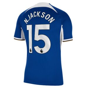 Chelsea Home Stadium Sponsored Shirt 2023-24 With N.Jackson 15 Printing