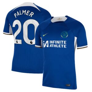 Chelsea Home Stadium Sponsored Shirt 2023-24 With Palmer 20 Printing