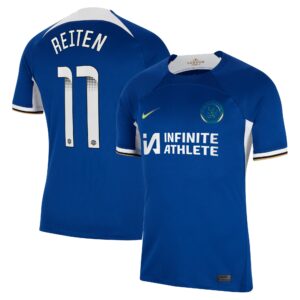 Chelsea Home Stadium Sponsored Shirt 2023-24 With Reiten 11 Wsl Printing