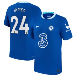 Chelsea Home Vapor Match Shirt 2022-2023 with James 24 printing