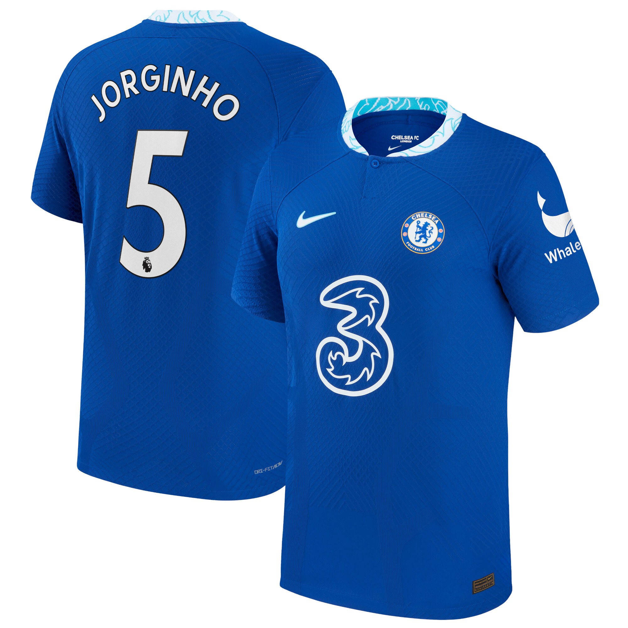 Chelsea Home Vapor Match Shirt 2022-23 with Jorginho 5 printing