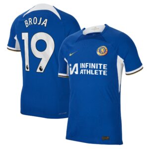 Chelsea Home Vapor Match Sponsored Shirt 2023-24 With Broja 19 Printing