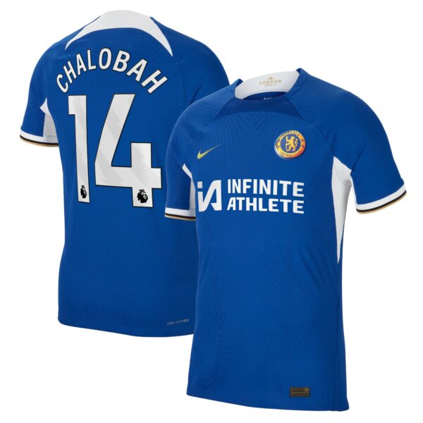 Chelsea Home Vapor Match Sponsored Shirt 2023-24 With Chalobah 14 Printing