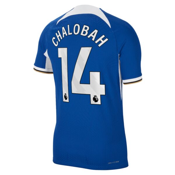 Chelsea Home Vapor Match Sponsored Shirt 2023-24 With Chalobah 14 Printing