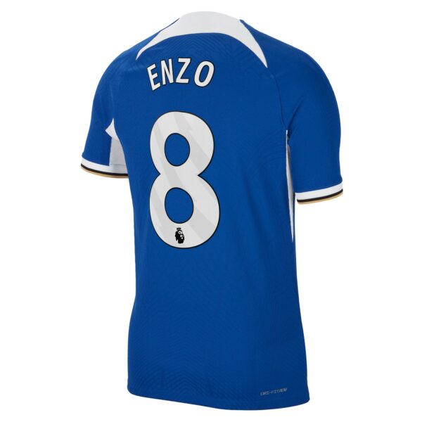 Chelsea Home Vapor Match Sponsored Shirt 2023-24 With Enzo 8 Printing