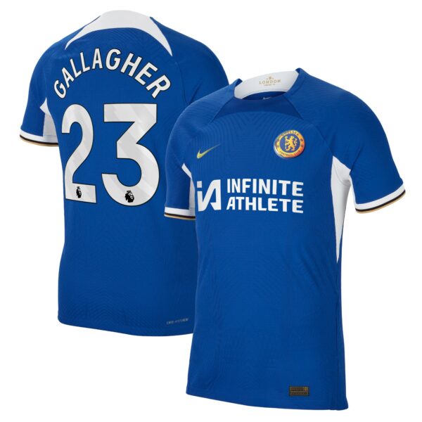 Chelsea Home Vapor Match Sponsored Shirt 2023-24 With Gallagher 23 Printing