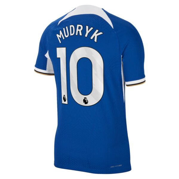 Chelsea Home Vapor Match Sponsored Shirt 2023-24 With Mudryk 10 Printing