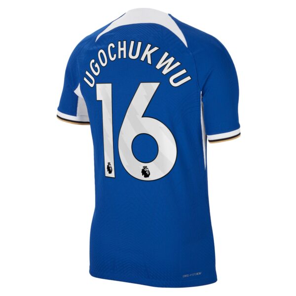 Chelsea Home Vapor Match Sponsored Shirt 2023-24 With Ugochukwu 16 Printing