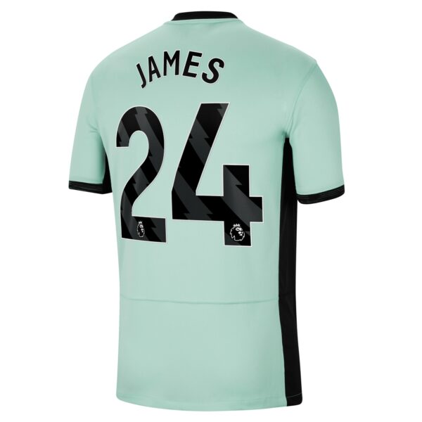 Chelsea Third Stadium Sponsored Shirt 2023-24With James 24 Printing