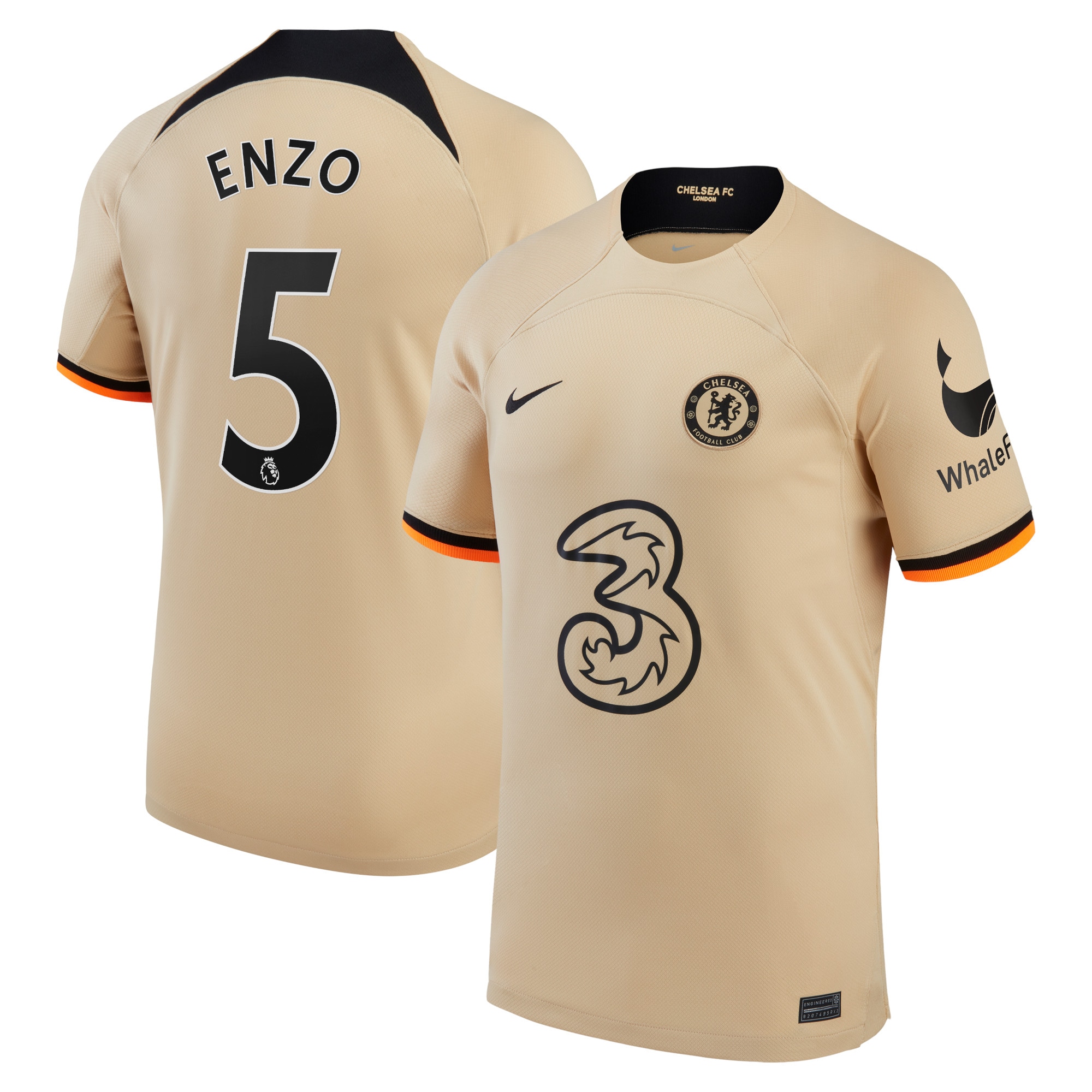 Chelsea Third Stadium Shirt 2022-23 with Enzo 5 printing