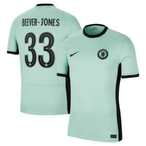 Chelsea Third Stadium Shirt 2023-24 With Beever-Jones 33 Printing