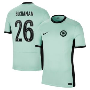 Chelsea Third Stadium Shirt 2023-24 With Buchanan 26 Printing