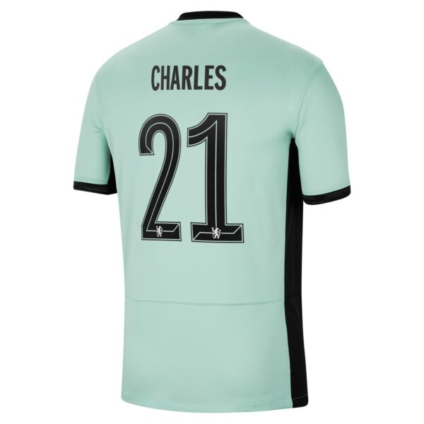 Chelsea Third Stadium Shirt 2023-24 With Charles 21 Printing