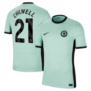 Chelsea Third Stadium Shirt 2023-24 With Chilwell 21 Printing