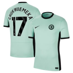 Chelsea Third Stadium Shirt 2023-24 With Chukwuemeka 17 Printing