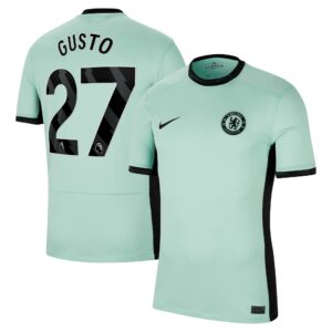 Chelsea Third Stadium Shirt 2023-24 With Gusto 27 Printing