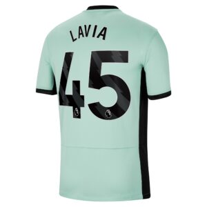 Chelsea Third Stadium Shirt 2023-24 With Lavia 45 Printing