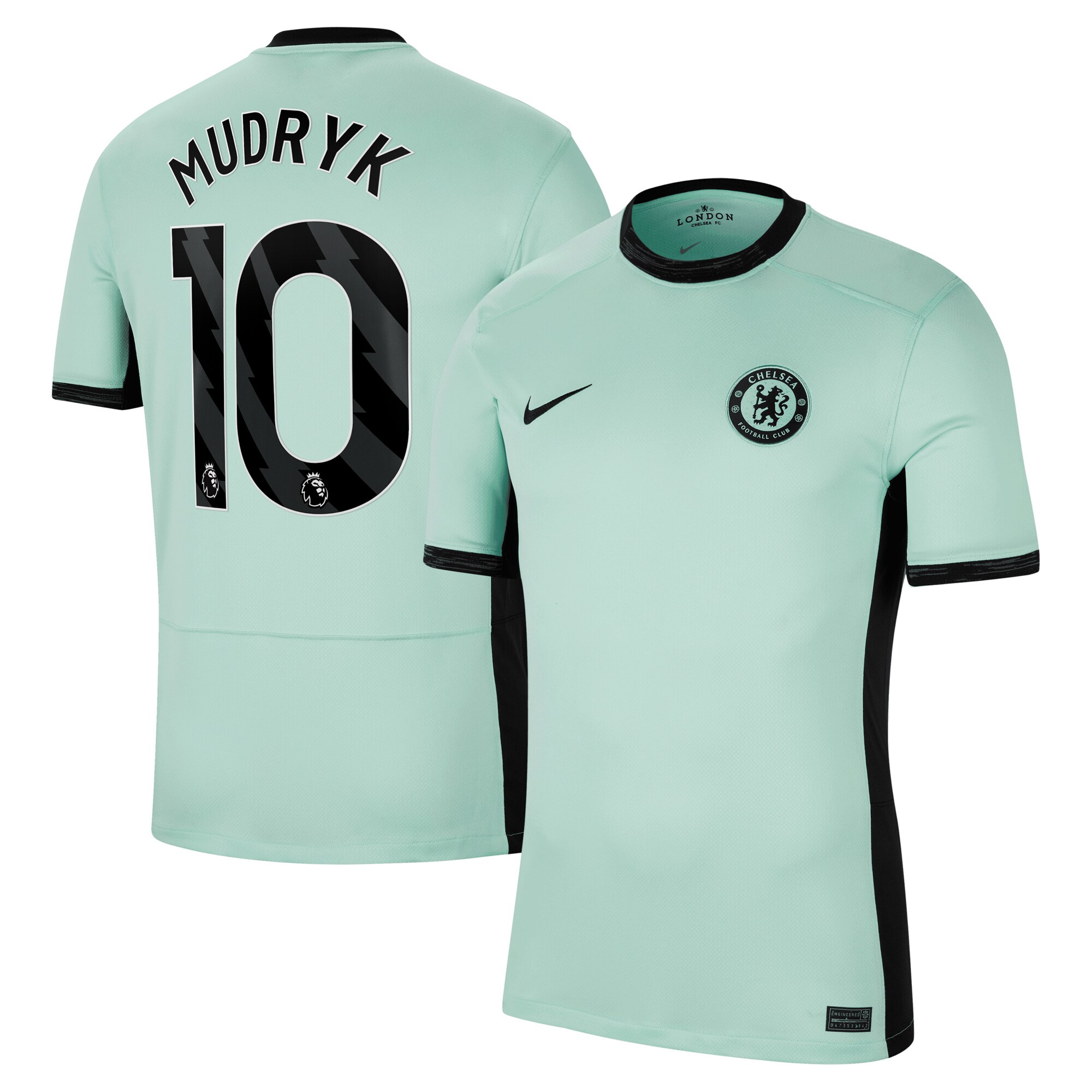 Chelsea Third Stadium Shirt 2023-24 With Mudryk 10 Printing