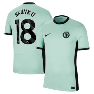 Chelsea Third Stadium Shirt 2023-24 With Nkunku 18 Printing