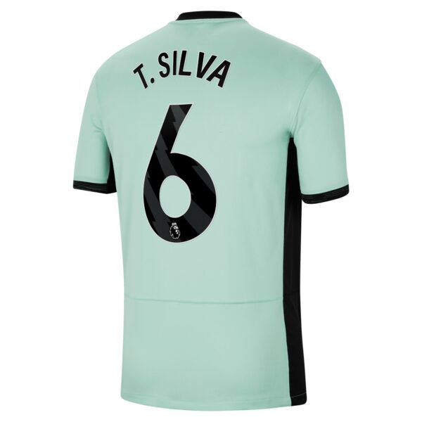 Chelsea Third Stadium Shirt 2023-24 With T. Silva 6 Printing